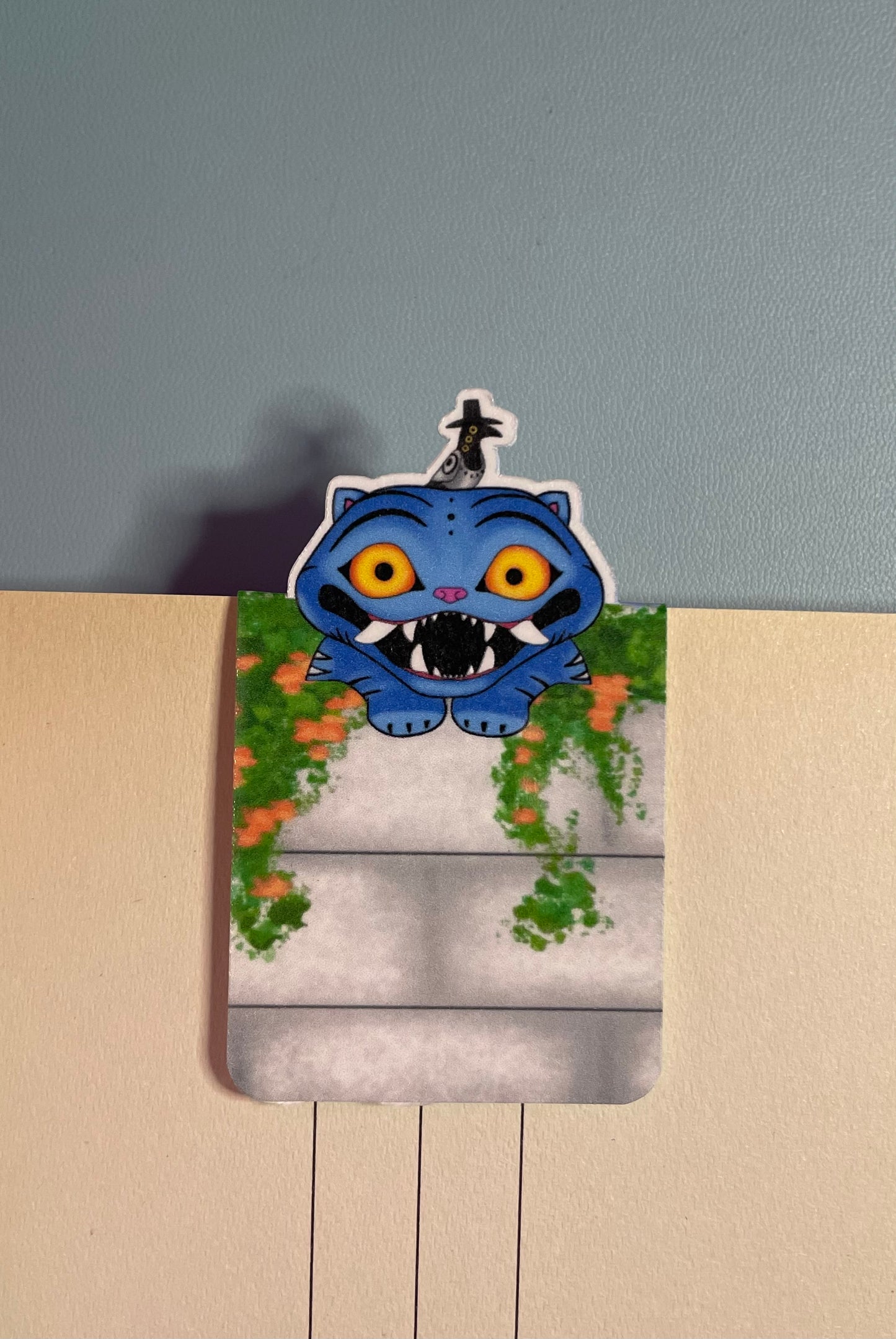 Peeping Derpy Tiger Bookmark