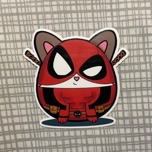 Deadpool Cosplay Cat